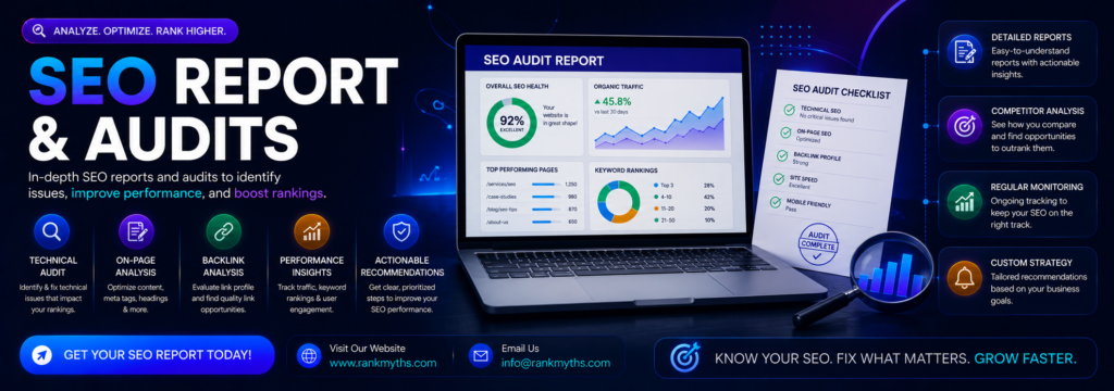 SEO report and audits