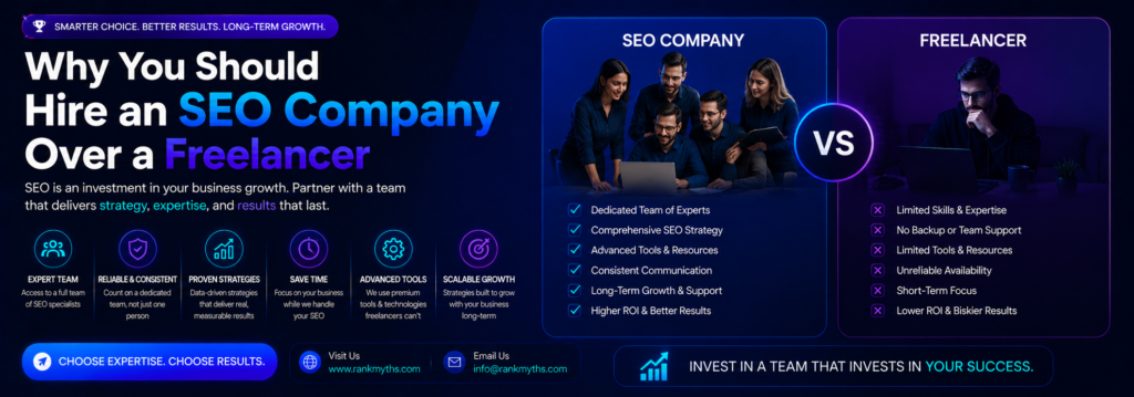 Why You Should Hire an SEO Company Over a Freelancer