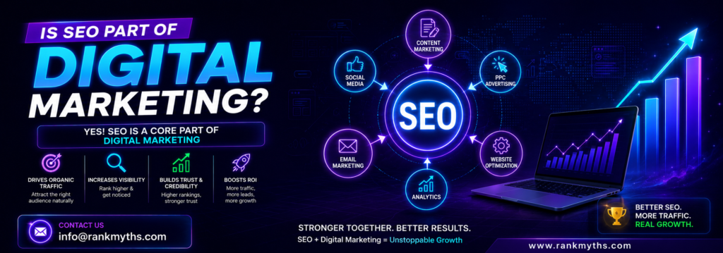 is seo part of digital marketing